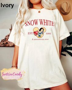 Disneyland 2024, Snow White Shirt, Color Shirt, Comfort Color, Kate Moss, White Tshirt, Infant Tees, White Shirt, The United States