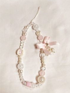 INS-Inspired Sweet & Chic Luxury Phone Lanyard With Random Heart Shape Beads, For Mobile Phone, CCD Camera White    PMMA     Jewelry Making, size features are:Bust: ,Length: ,Sleeve Length: