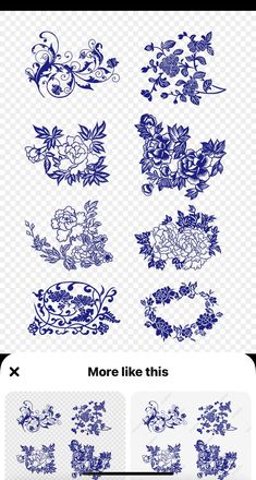 blue flowers and leaves are arranged on the bottom half of this image, with text below it