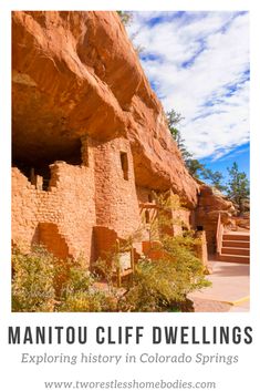 an image of the cliff dwellings in colorado springs