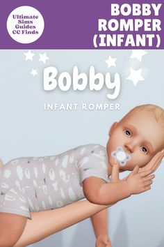 a baby is holding its nose in front of the caption that says bobby infant