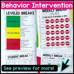 the behavior break is an activity for students to practice their behavior in order to help them learn