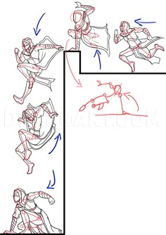 how to draw spiderman step by step