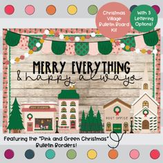 merry everything and happy christmas bulletin kit