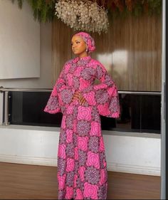 Modest Dresses Fashion, Stile Hijab, Ankara Gown Styles, African Print Dress Designs