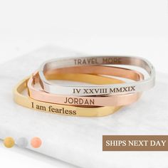 "Rectangle Bangle Bracelet Personalized Cuff Bracelet Gift for Mom Birthday Best Friend Stacking Jewelry Name Bracelet Minimalist ∙ ∙ ∙ ∙ ∙ ∙ ∙ ∙ ∙ ∙ ∙ ∙ ∙ ∙ ∙ ∙ ∙ ∙ ∙ ∙ ∙ ∙ ∙ ∙ ∙ ∙ ∙ ∙ ∙ ∙ ∙ ∙ ∙ ∙ ∙ ∙ ∙ ∙ A true go-to thoughtful gift, perfect for any occasion, our engraved bangle bracelet is refreshingly simple and sweet, making it great for daily wear or for that special occasion. Personalize it with custom coordinates or an inspirational message for the perfect sister and friendship bracelets Personalized Cuff Bracelets, Engraved Bangle Bracelet, Birthday Best Friend, Stacking Jewelry, Jewelry Name, Gift For Mom Birthday, Perfect Sisters, Engraved Bangle, Engraved Cuff