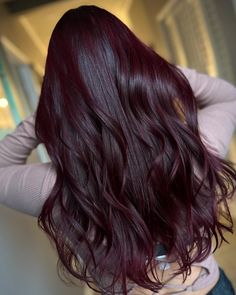 Hair Color Ideas Cherry Red, Red Colour On Black Hair, Wine Red Hair On Black Hair, Dark Maroon Hair Color, Black Cherry Red Hair Color, Chocolate Cherry Red Hair Color, Cherry Black Hair Color Dark Brown, Red Hair Color On Black Hair