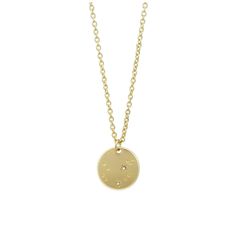 The Zodiac Collection Necklaces 14K gold dipped 16-18" adjustable nickel-free Adjustable Gold Zodiac Sign Necklace, Gold Zodiac Sign Necklace, Gold Zodiac Sign Celestial Necklace, Gold Zodiac Celestial Necklace, Gold Celestial Zodiac Necklace, Gold Celestial Zodiac Sign Charm Necklace, Celestial Style Gold Zodiac Sign Charm Necklace, Celestial Style Gold Charm Necklace With Zodiac Sign, Gold Celestial Charm Necklace With Zodiac Sign