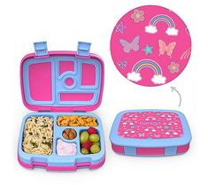 Skip the cafeteria hotdogs and processed sweets -- this Bentgo lunch box has a built-in tray with five separate compartments for all of your kids favorites snacks. From Bentgo. Barbie Party Decorations, Bentgo Kids, Curvy Casual Outfits, Crochet Wall Hangings, Barbie Party, Kids Pattern, Favorite Snack, Dining Storage, Favorite Child