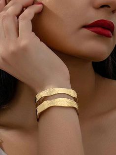 Gender:Women \nColor:Yellow Gold \nMaterial:Iron Alloy \n Womens Bangles, Bangle Bracelet, Bangle Bracelets, Daily Wear, Bangles, Yellow Gold, Bracelet, Yellow, Free Shipping