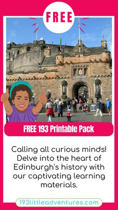 an advertisement for the children's adventure park with text that reads, calling all curious minds