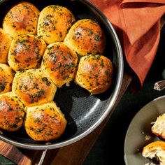 some food is in a pan on a table