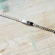 Sterling silver curb ID bracelet. Lenght: 20 cm. All items in our shop will be shipped in a gift box. All items in this shop are hand made by Luxoro Design team. Please take a look at other items in our store: https://www.etsy.com/shop/LuxoroAmberDesign?ref=seller-platform-mcnav Thank you for visiting our store. Silver Curb Chain Bracelets For Gift, Silver Curb Chain Bracelets As Gifts, Sterling Silver Curb Chain Bracelet Gift, Silver Jubilee Name Bracelet, Classic Silver Name Bracelet With Bracelet Strap, Classic Silver Name Bracelet With Strap, Id Identity, Gents Bracelet, Ladies Gents