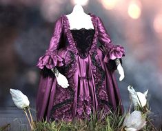 A beautiful, high quality fully handmade 18th century gown. The dress is inspired by fashion from the times of Marie Antoinette, made of taffeta. It has rich decorations typical of that era. The dress can be made in any color variation and in sizes ranging from 34 to 44. The estimated production time is about 8 weeks. We always ask for accurate measurements in order to create a perfectly tailored gown. The dress is created based on individual order. Therefore, before making a purchase, please contact us via private message to obtain details. We do not accept returns or cancellations for dresses being sewn or already shipped (this does not apply to tailoring alterations), as our dresses are made-to-measure and often based on individually created design. By clicking "buy now" - you agree to 18th Century Gown, Handmade Dress, Dress Gown, Handmade Dresses, Marie Antoinette, 8 Weeks, 18th Century, Gowns Dresses, Poland