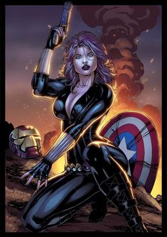 Black Widow Marvel Comics, Marvel Heroines, Marvel Artwork, Marvel Comic Character, Comics Girls, Marvel Entertainment