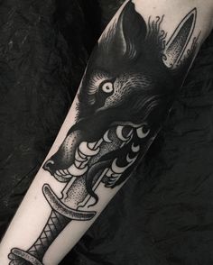 Small Wolf Tattoo, Fenrir Wolf, Gimme More, Wolf Tattoo Sleeve, Occult Tattoo, Bull Tattoos, Tattoo Shirts, Wolf Tattoo Design, Chest Piece Tattoos