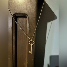 Tiffany Key Necklace. 18’ Necklace. Good Condition. Needs Cleaned. I’ll Look For Tiffany Pouch, But Cannot Find As Of Yet. Tiffany Key Necklace, Tiffany Key, Jewelry Tiffany, Key Necklace, Tiffany Co Jewelry, Tiffany & Co., Womens Jewelry Necklace, Jewelry Necklaces, Pouch