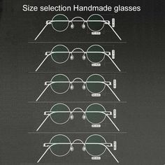 Unisex Handcrafted Small Round Eyeglasses Customizable Lenses - FuzWeb – FuzWeb Adjustable Round Frame Glass Sunglasses, Rimless Sunglasses With Metal Frame, Rimless Metal Frame Sunglasses, Rimless Glass Sunglasses With Metal Frame, Anti-reflective Adjustable Rimless Sunglasses, Adjustable Anti-reflective Rimless Sunglasses, Round Eyeglasses Frames, Eyewear Trends, Fashion Eye Glasses