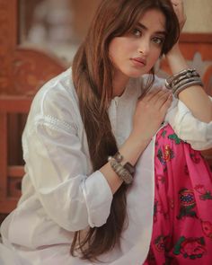 Sajal Ali Photoshoot, Bangs Cut, Asian Wedding Dress Pakistani, Photoshoot Aesthetic, Bride Photography Poses, Sajal Ali, Turkish Women Beautiful, Most Beautiful Eyes, Beautiful Pakistani Dresses