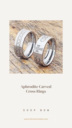 #AphroditeCarvedCrossRings #TimelessElegance #ArtisticJewelry #UniqueDesigns #HandcraftedRings Symbolic Jewelry, Goddess Of Love, Cross Jewelry, The Goddess, Artistic Jewelry