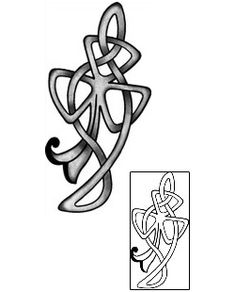 the celtic knot tattoo design is shown in black and white, as well as an image of