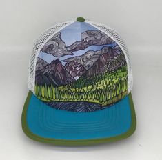 Boco Technical Trucker Hat featuring Art Work By Heidi Garner  From Boco: From Boco: The new Trail Trucker is our lightest, most breathable & bendable trucker yet. With a soft foam front panel, ventilated mesh back panels and a moldable, lightweight bill, you just might not even feel this one on your head. Our Trail Trucker features a snapback closure, a moisture wicking internal sweatband, and inner lining at the forehead. Get outside, and get moving in style!   DESCRIPTION Foam front panel Wicking internal sweatband and inner lining Ventilated mesh side and back panels  Adjustable buckle in the back  Lightweight moldable bill One size fits most Hand wash Spring Trucker Hat For Outdoor Activities, Spring Outdoor Trucker Snapback Hat, Spring Snapback Trucker Hat For Outdoor Activities, Adjustable Trucker Hat For Spring Outdoor Activities, Green Trucker Hat For Sports In Spring, Green Trucker Hat For Spring Sports, Spring Green Trucker Hat For Sports, Breathable Trucker Hat For Outdoor Spring Events, Breathable Trucker Hat For Outdoor Spring Activities