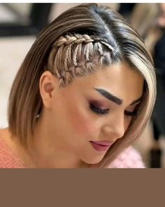 Girl Hair Dos, Beautiful Braided Hair, Cool Braid Hairstyles, Hairdos For Short Hair, Hair Up Styles, Penteado Cabelo Curto, Hairdo For Long Hair, Hair Stylist Life