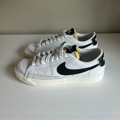 Nib Nike Blazer Low Brand New Never Worn Size 7 Nike Blazers, Nike Blazer Low, Blazer Low, Shoe Inspo, Nike Blazer, Nike White, White Nikes, Womens Shoes Sneakers, Nike Shoes