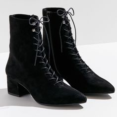 Vagabond Mya Suede Lace Up Ankle Boots In Black! Size 39 And In Great Condition! Have Only Been Worn A Couple Times And Are Perfect For Fall And Winter (Especially Spooky Season). Let Me Know If You Have Any Questions! Vagabond Shoes, Suede Lace, Lace Up Ankle Boots, Fall And Winter, Spooky Season, Lace Up Boots, Ankle Boots, Let Me, Lace Up