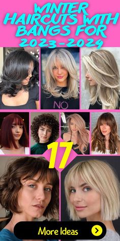 Bangs With Long Layers, Haircut Ideas With Bangs, Winter Haircuts, Shoulder Haircut, Haircuts 2024, Haircuts For Thick Hair, Long Shag Haircut, Layered Haircuts With Bangs, Bangs Bob