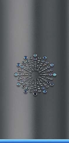 an image of a water bottle with drops of water on the side and blue border around it