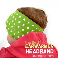 the best earwarmer headband sewing pattern for girls and boys with stars on them