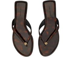 Women's Tory Burch Classic Flip Flop | Zappos.com Tory Burch Slippers, Designer Black Flip Flops For Beach, Black Tory Burch Sandals, Cute Christmas Pajamas, Tory Burch Flip Flops, Burgundy Shoes, Tory Burch Sandals, Tory Burch Flats, Aesthetic Shoes