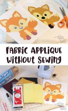 fabric applique without sewing is an easy way to learn how to sew