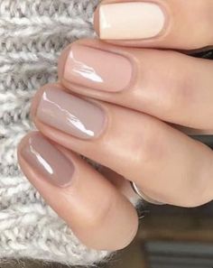 Nail Natural Colors Design, Neutral Nails For Spring, Business Professional Nail Colors, Nails For Magenta Dress, Light Taupe Nails, Neutral Color Nails Acrylic, Beige Nail Color, Spring Nude Nails, Uñas Beige Elegantes