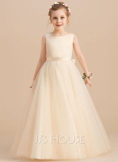 Flower Girl Dresses Champagne, Cheap Flower Girl Dresses