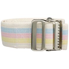 - Select 60-inch gait belts aid in patient handling and mobility. These belts use a metal buckle. White Adjustable Fabric Belt, Gait Belts, Gait Belt, Pastel Punk, 80s Pastel, Back Injury, Patient Safety, Safety Devices, Pastel Stripes