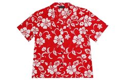 RJC Womens Red Aloha Shirt Red Hawaiian Shirt, Hawaiian Clothing, White Hibiscus, Hawaiian Shirt Women, Maui Wedding, Hawaiian Outfit, Girls Red, Hawaiian Dress, Colored Pants