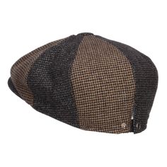 Men's Two Tone Wool 8 Panel Newsboy HatMade of 50% wool and 50% polyester.One size fits most men with an adjustable snap button, fitting up to 59CM.Adult/Man.Fitted with an inner hatband.Crown measures 3.5 inches deep.Bill measures 2 inches long.Hand wash only.Imported. Wool blend 8 paneled apple newsboy hat for men.Two tone herringbone design hat.Quilted lining inside.8 panels.2 snap buttons on the bill for 2 different looks.You can snap or unsnap the button on the bill.Bill is stiff and slightly pre curved.Our men's wool newsboy is great for all Fall outdoor events such as date, picnic, walks in the park, church, vacation trips and others.Fall and Winter.10(W) X 9(L) X 4.5(H)inches.Flexible, warm and soft material.Available in different colors and styles. Fitted Wool Flat Cap, Fall Wool Hat With Flat Bill, Fitted Wool Cap, Casual Wool Baseball Cap For Fall, Wool Six-panel Winter Hat, Brown Wool Six-panel Hat, Casual Wool Flat Cap Beret, Winter Wool Six-panel Hat, Winter Brown Flat Bill Baseball Cap