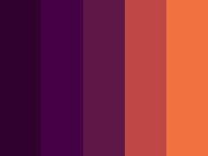 an orange and purple color scheme with vertical stripes in the center, on top of each other