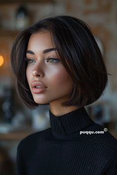 Short French Bob Hairstyles: Chic and Timeless Looks - Puqqu Irish Hairstyle, Short Bob Brown Hair, French Bob Fine Hair, French Bob Hairstyles, Bob Brunette, Short French Bob, French Bob Haircut, Short Brown Bob, Best Haircuts For Women