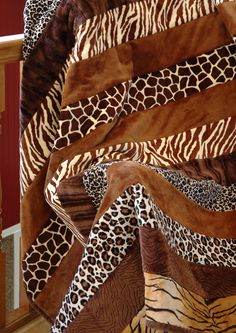 the animal print fabric is made up of different colors