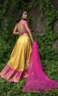 Teja Sarees, Pattu Saree Blouse Designs, Saree Blouse Neck Designs, Long Dress Design, Indian Gowns Dresses