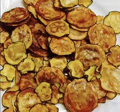 some fried food is on a white plate