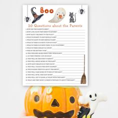 a printable halloween quiz game with pumpkins and jack - o'- lanterns