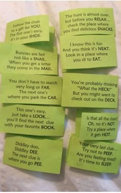 several pieces of green paper with words written on them that read, you don't think