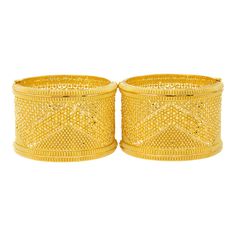 Traditional 22K Gold Bangles Set | Virani Jewelers