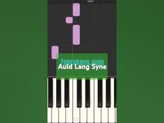 an image of a piano keyboard with the words audi lang style written in green on it