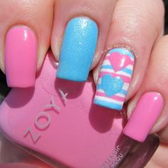 ~~pinned from site directly~~ . . . It's all about the polish: Wave of Polish - Pregnancy and Infant Loss Skittlette Nail Art Inspiration, Valentines Nails