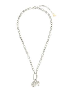 Indulge in the understated luxury of the Jaxie Carabiner Charm Necklace. The textured charm and pearl charm blend seamlessly on a delicate chain, creating a timeless and elegant piece. With the addition of the carabiner, this necklace exudes sophistication and exclusivity. Elevate any outfit with this sophisticated accessory. Materials: 14K gold or rhodium plated brass Features: Measures 16" with 2" extender, 1.5" drop, 1-7x10mm pearl, 1-13mm charm, 6x8. oval links, Lead and Nickel free, Lobster Solid Gold Bracelet, Understated Luxury, Charm Necklace Silver, Statement Drop Earrings, Delicate Chain, Mens Accessories Jewelry, Men Earrings, Pearl Charms, Earring Sale